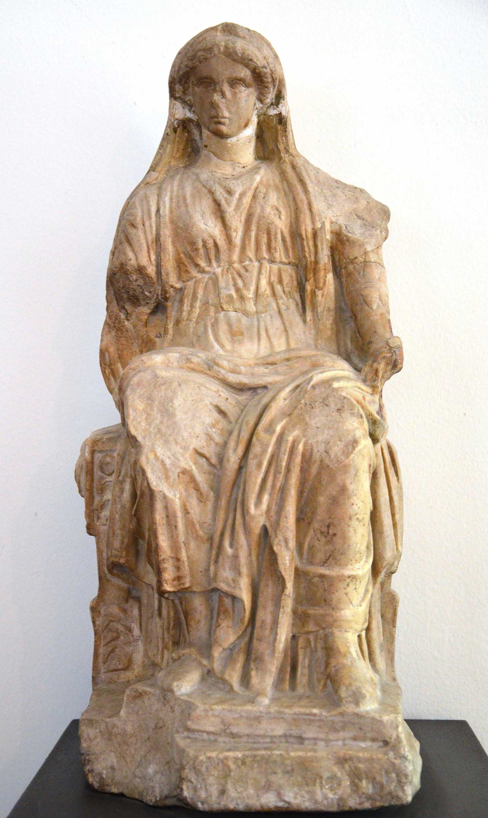 Marble statue of Demeter-Ceres or Bona Dea (The Good Goddess), from the Nîmes Archaeology Museum, France