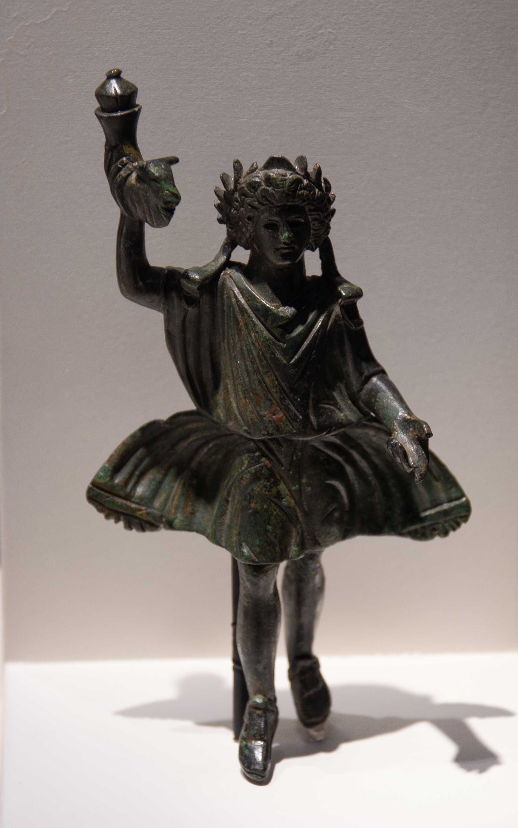 Statuette of a Lar from the first half of the 2nd century AD