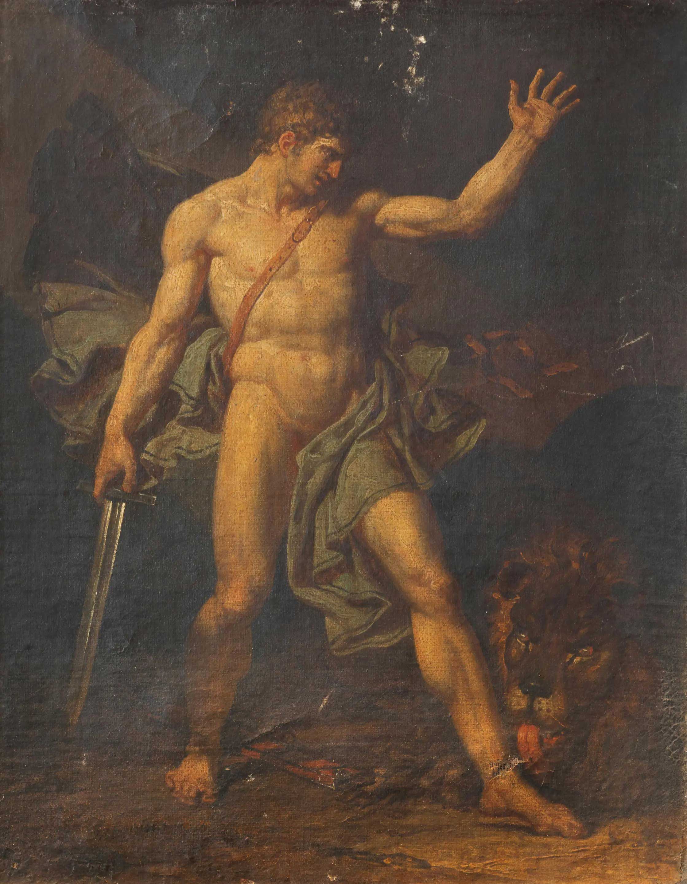 Charles Meynier's painting, Androcles and the lion