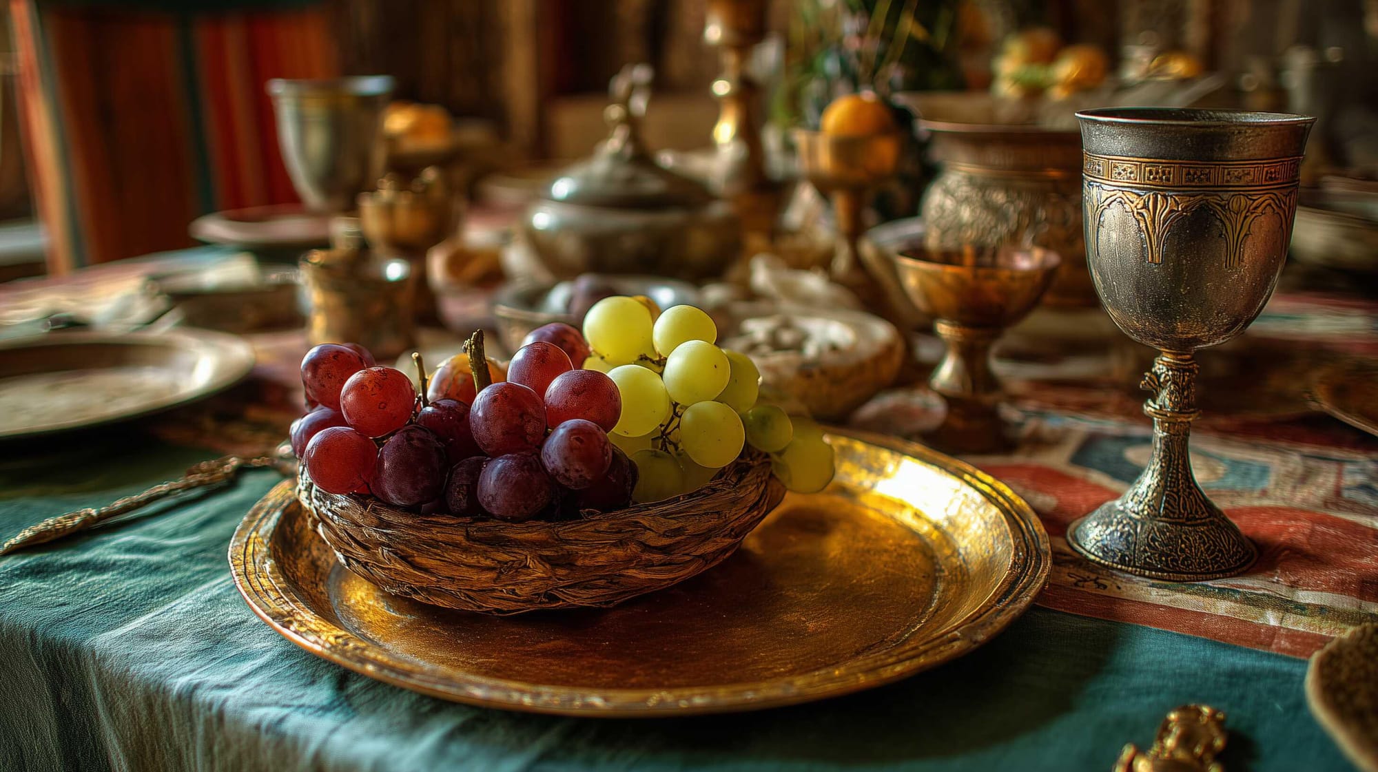 Fruits as a dessert.