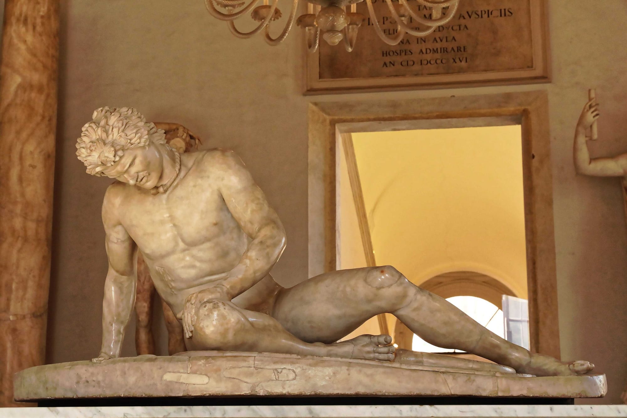 Cast of the Dying Gaul, Gallery of Sculptures and Casts, Versailles.