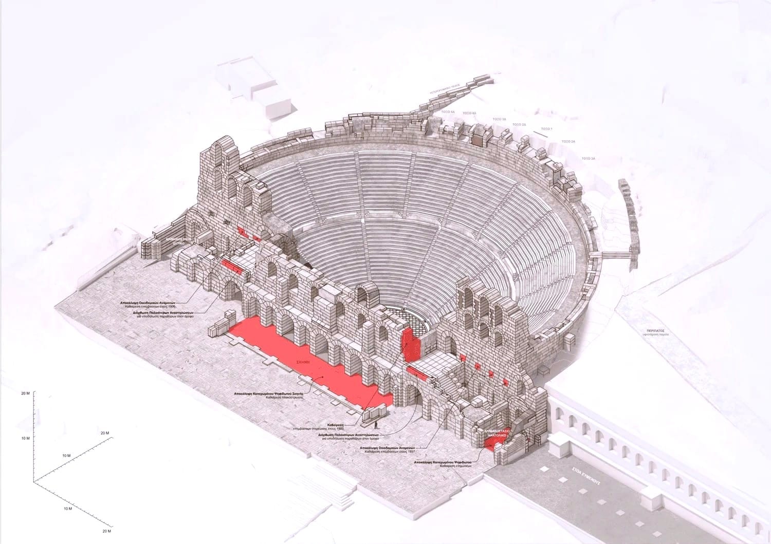 Proposed removals of previous interventions at the monument