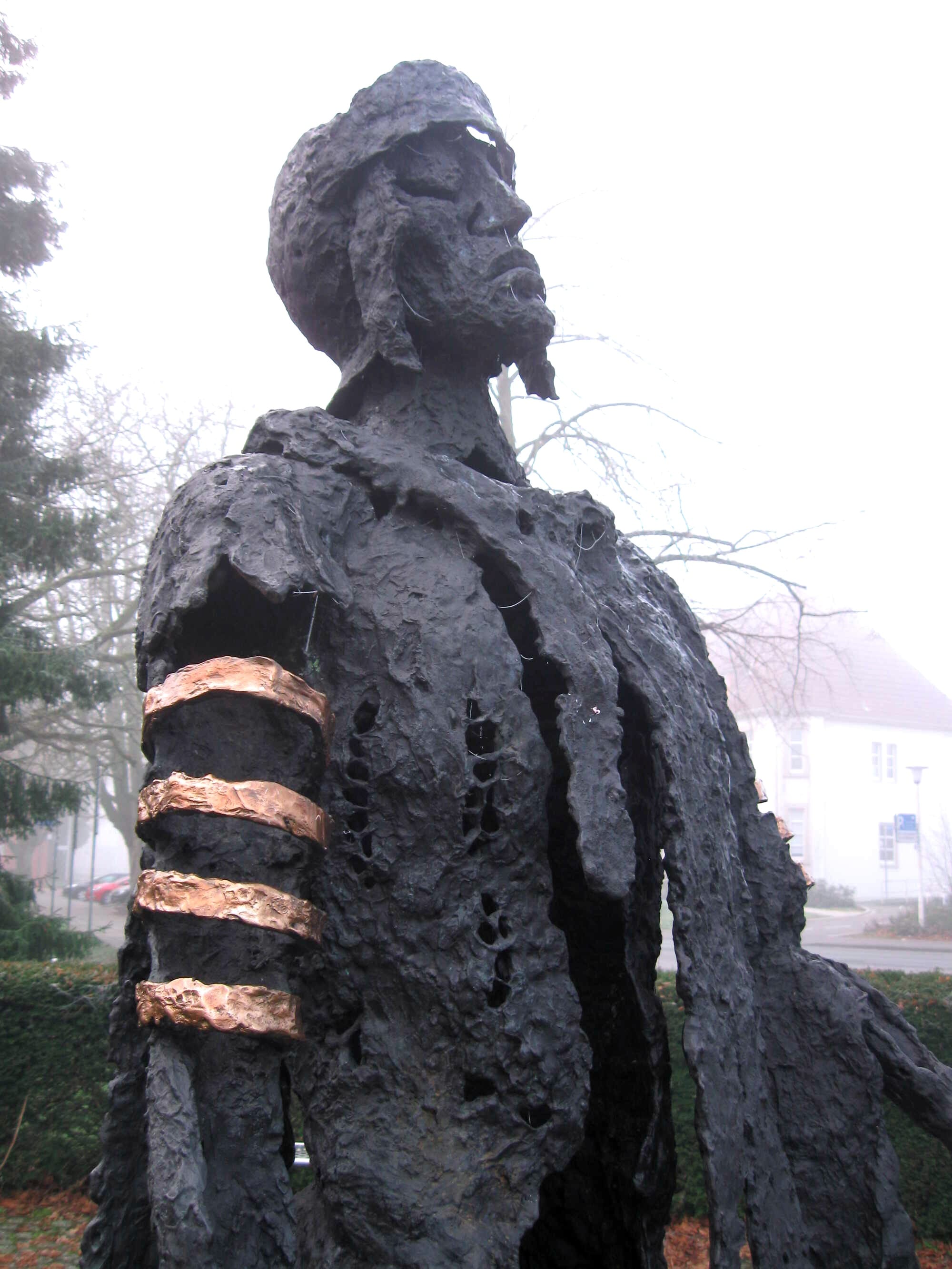 Detail of the figure of Publius Quinctilius Varus after the defeat, in Haltern del Lago, Germany