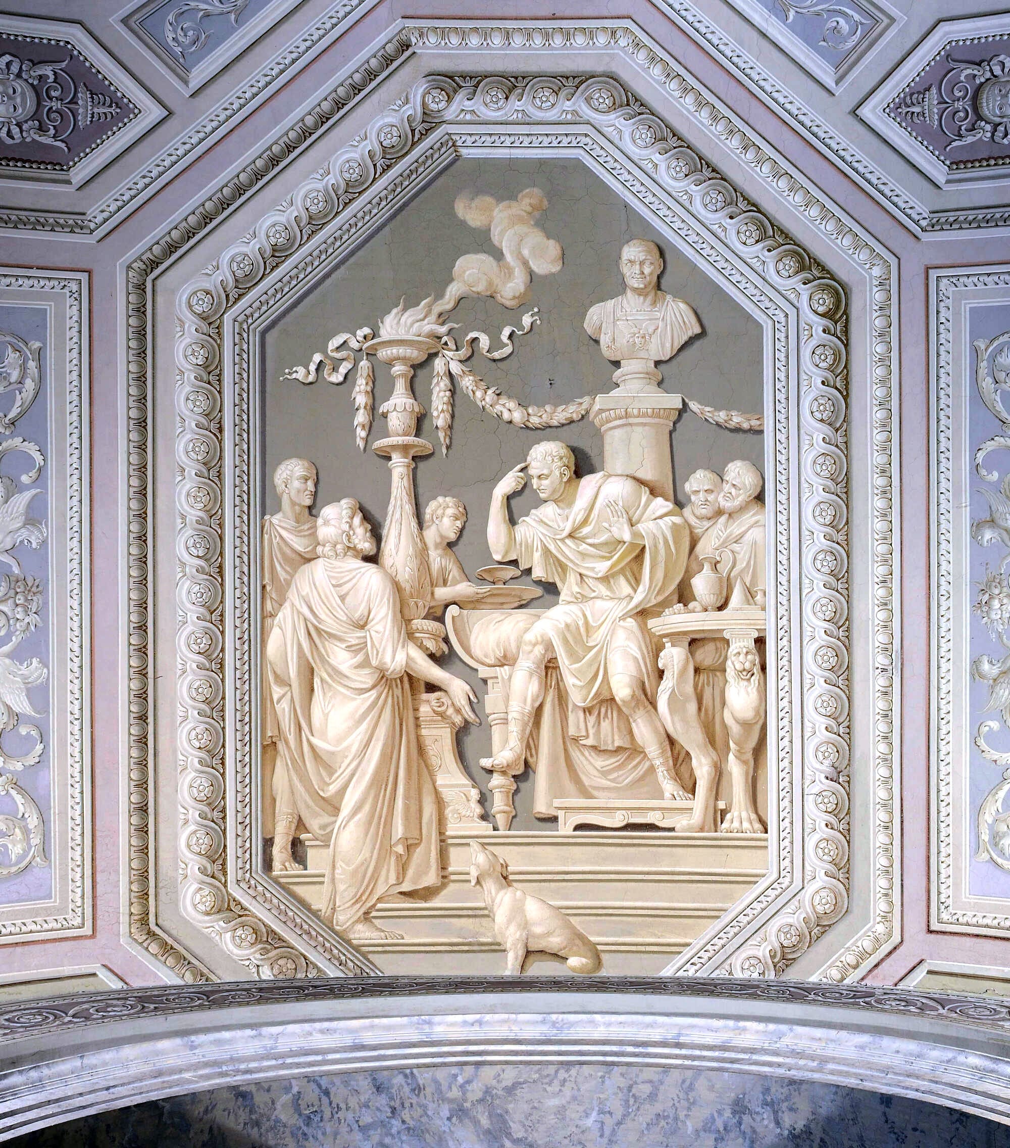 Ceiling of Caesar Augustus speaks with essays