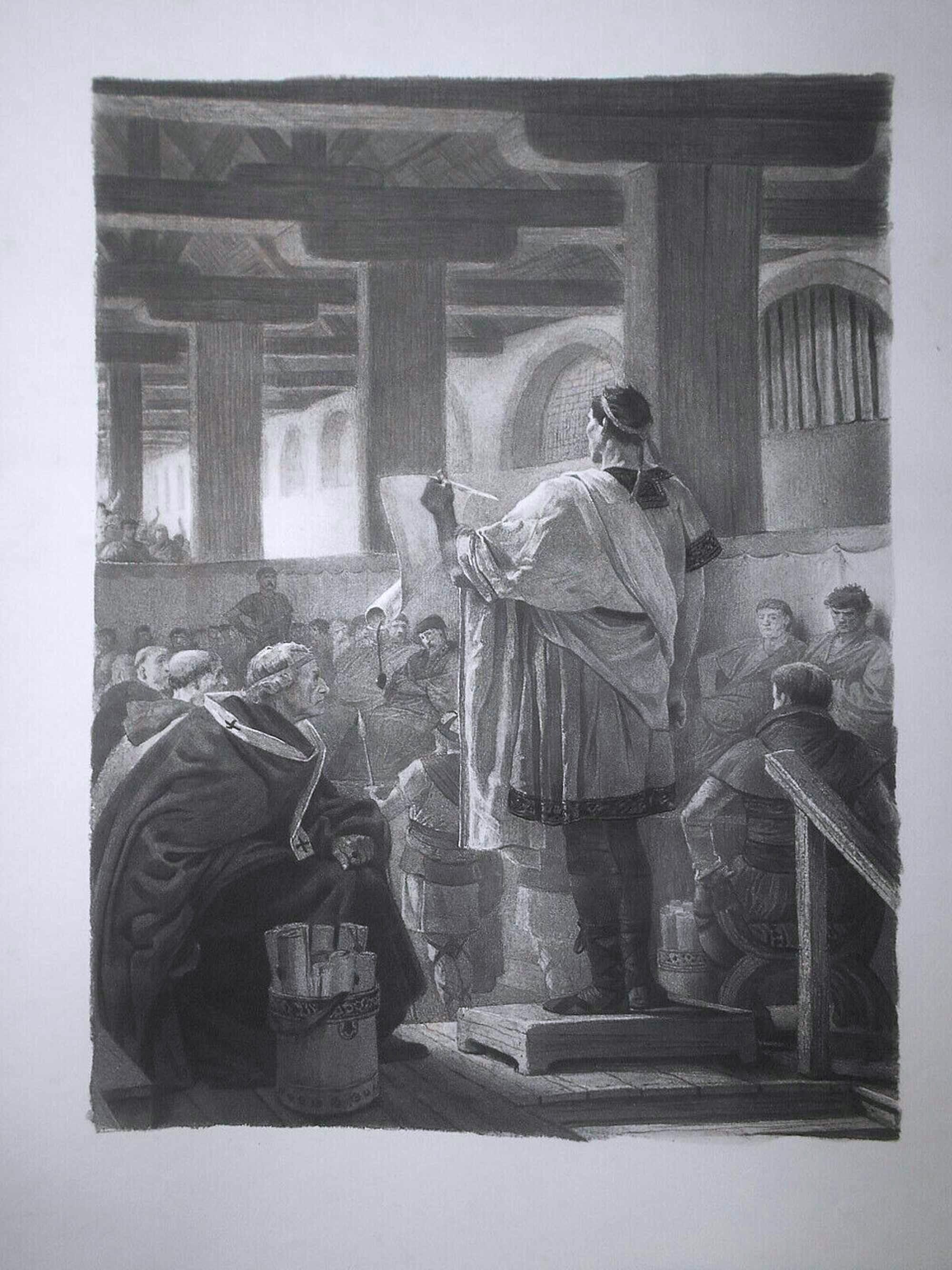 Jean-Paul Laurens - Tales of the Merovingian Era - Its Magistrates, the Decurions.