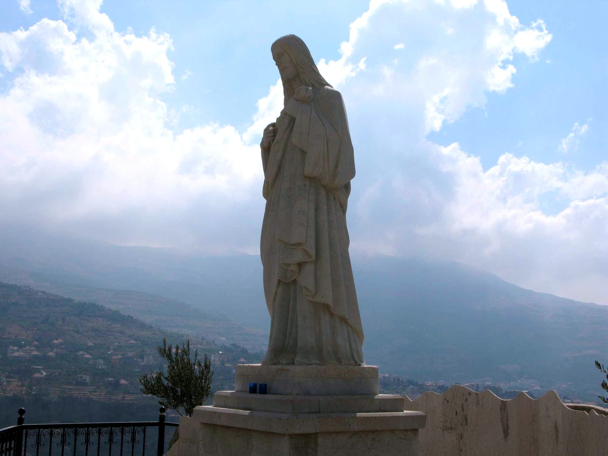 Statue of Jesus Christ in Bcharre, Lebanon