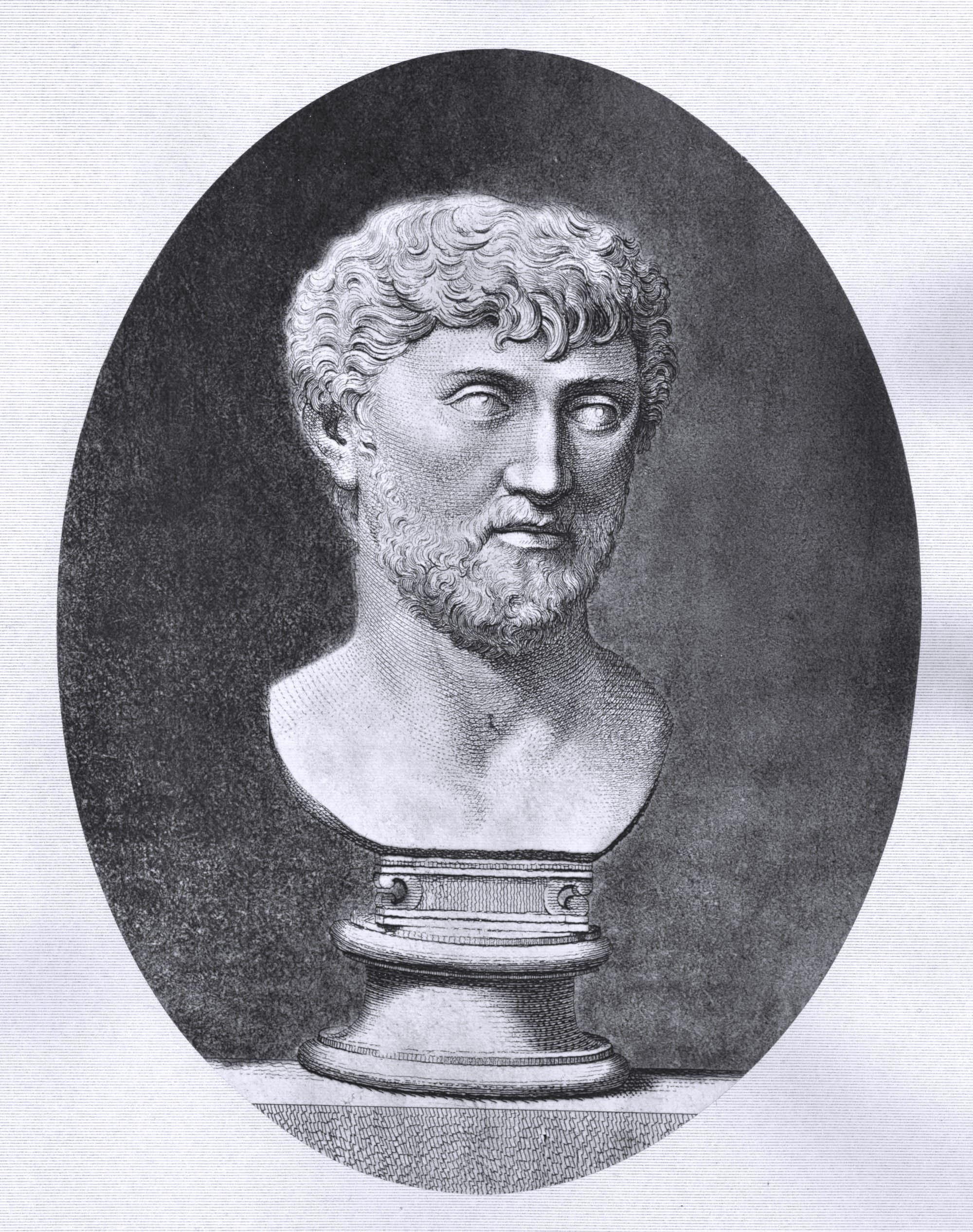 Titus Lucretius Carus's bust
