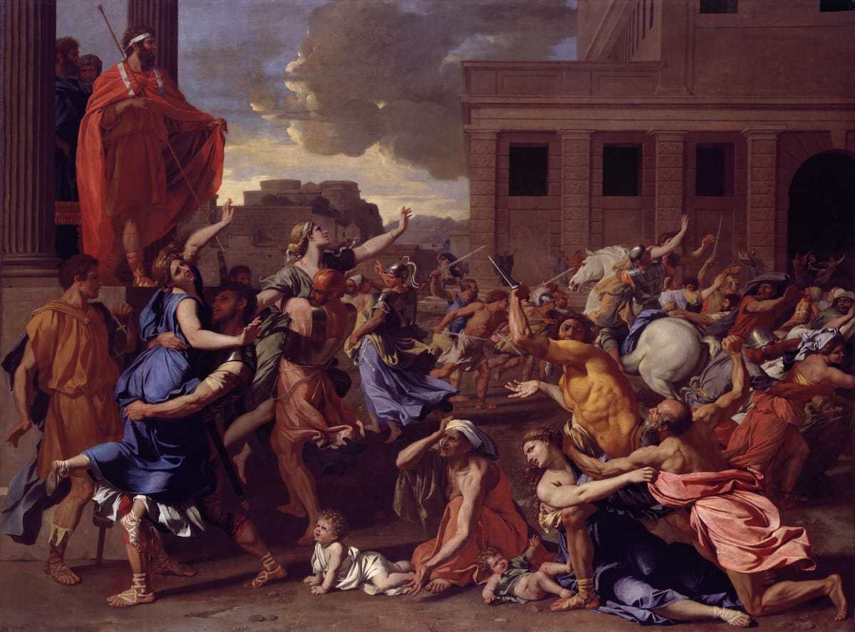 What truly happened with the Sabine Women?