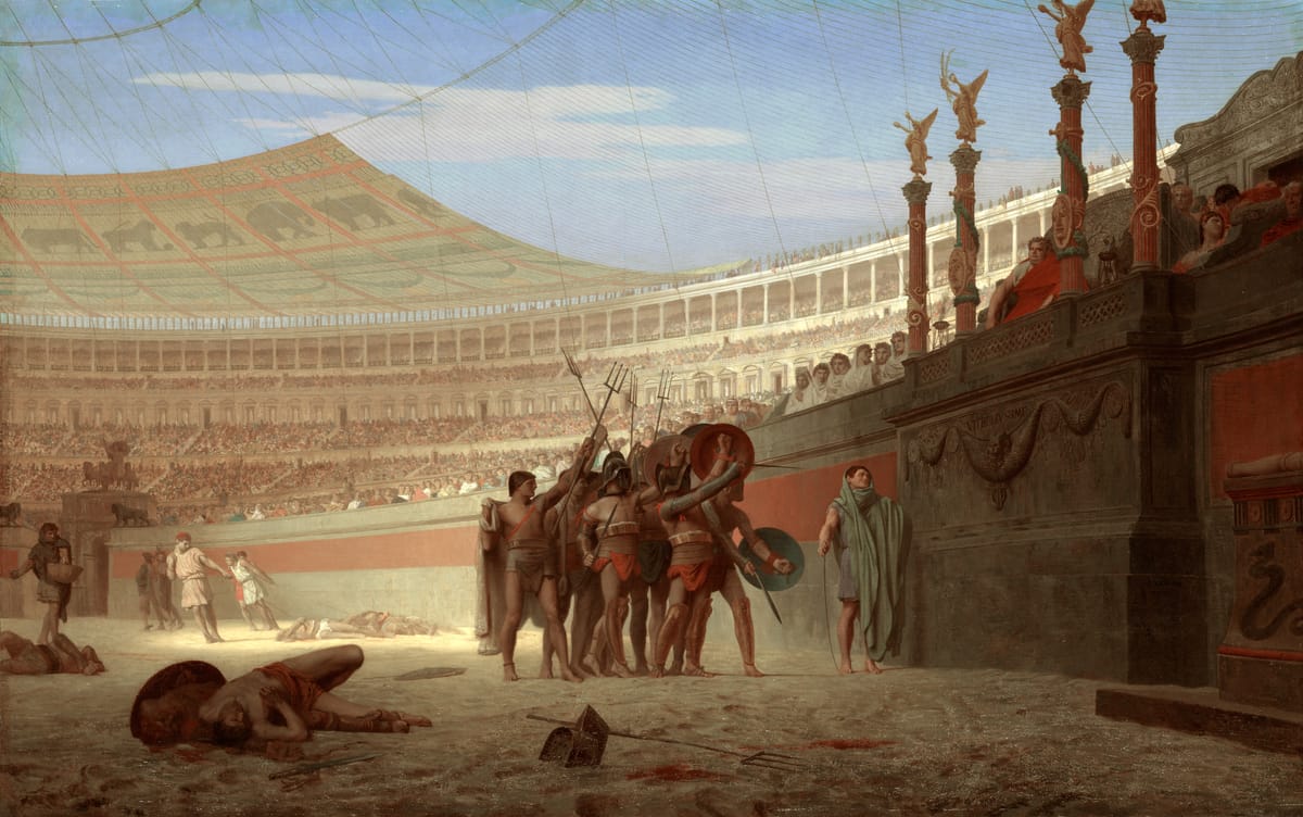 “Ave Imperator, morituri te salutant”. What did Gladiators actually say before fighting?