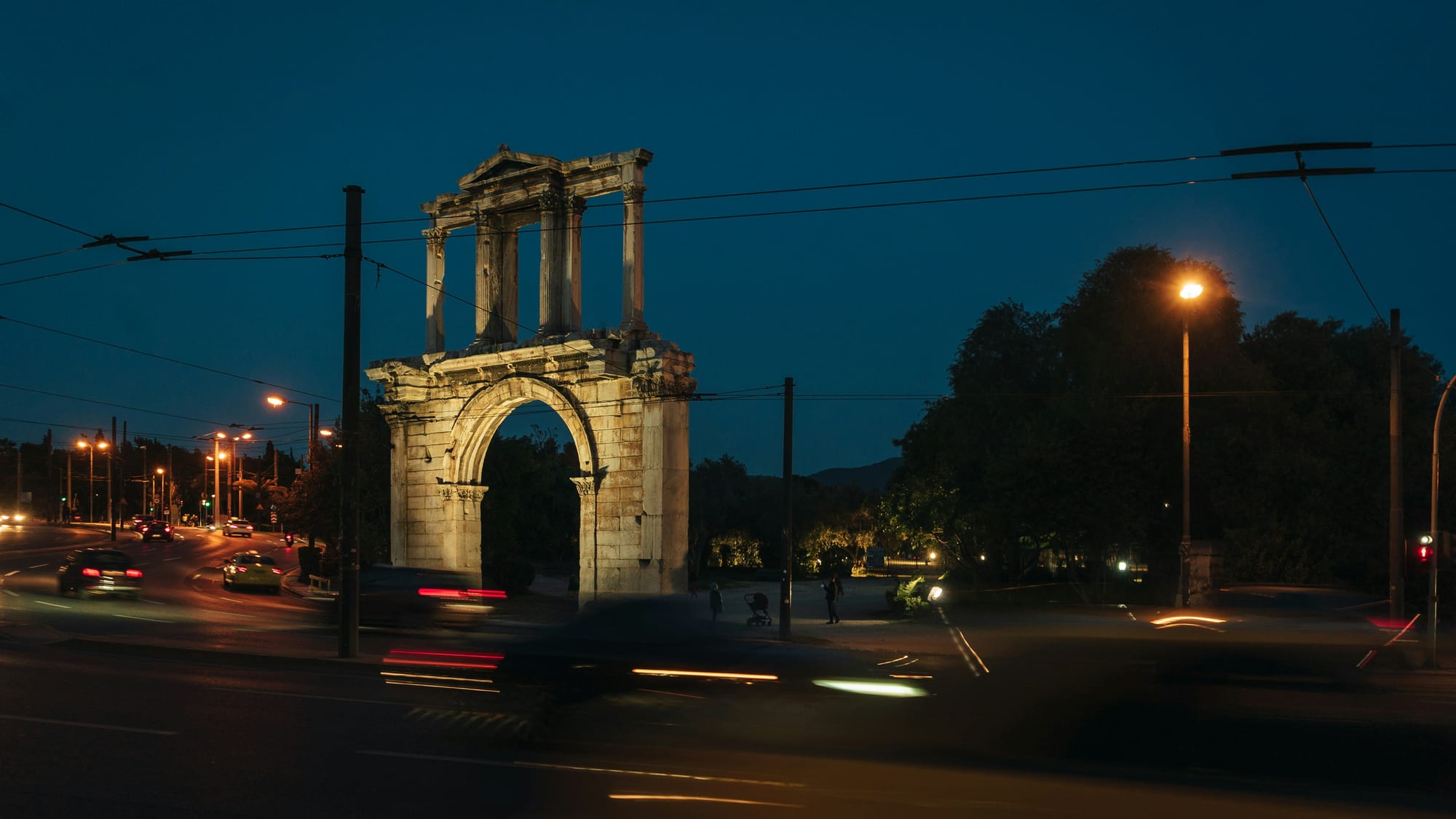 Hadrian’s Gate in downtown Athens, below Acropolis; a Gateway to History