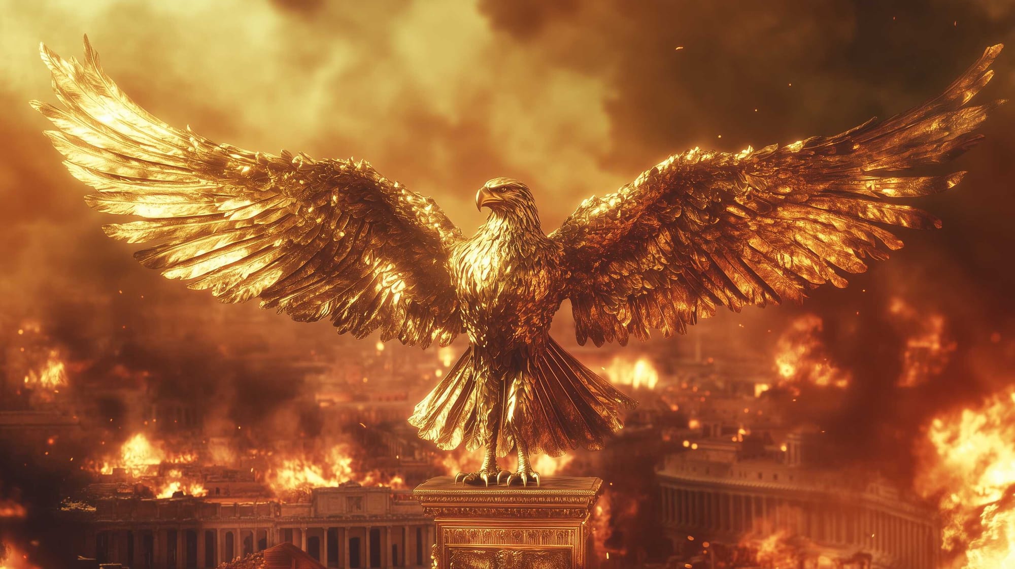 A-possible-representation-of-a-golden-Roman-Eagle-while-the-city-of-Rome-is-in-flames.jpg