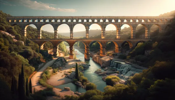 A possible representation of Pont du Gard