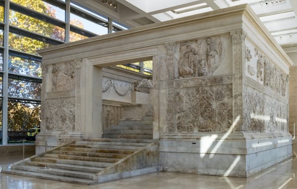 The front of the Ara Pacis Augustae