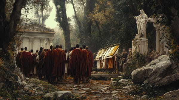 A Funeral in the Roman Empire, where Romans honoured the dead