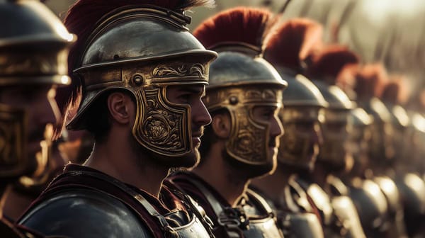 A possible representation of Roman soldiers in formation