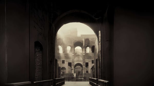 Inside the Colosseum of Rome