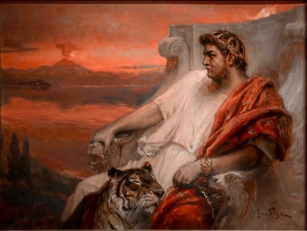Jan Styka's painting of Nero at Baiae
