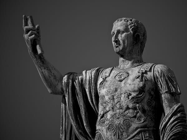 Statue of Roman Emperor Caesar Augustus Nerva