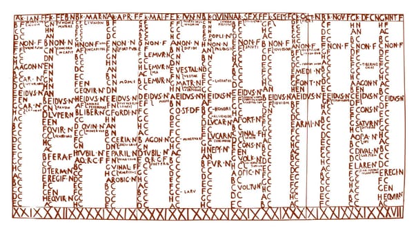 Fasti Antiates Maiores.