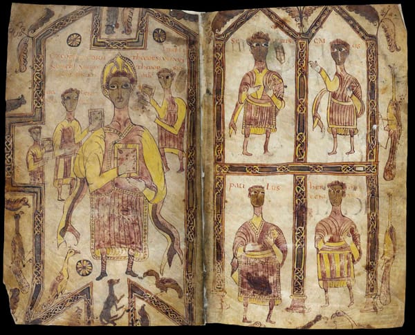 Frontispiece for the Breviary of Alaric painted by Audgarius in a manuscript from 803-814